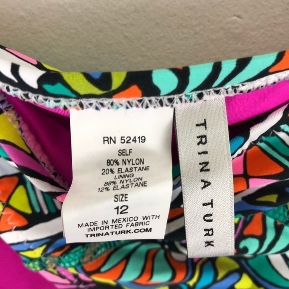 Trina Turk Hipster Bikini Bottom Bora Bora 12 - Picture 7 of 8